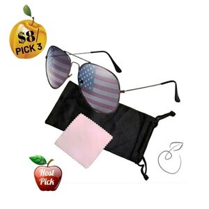 AMERICAN FLAG AVIATOR SUNGLASSES